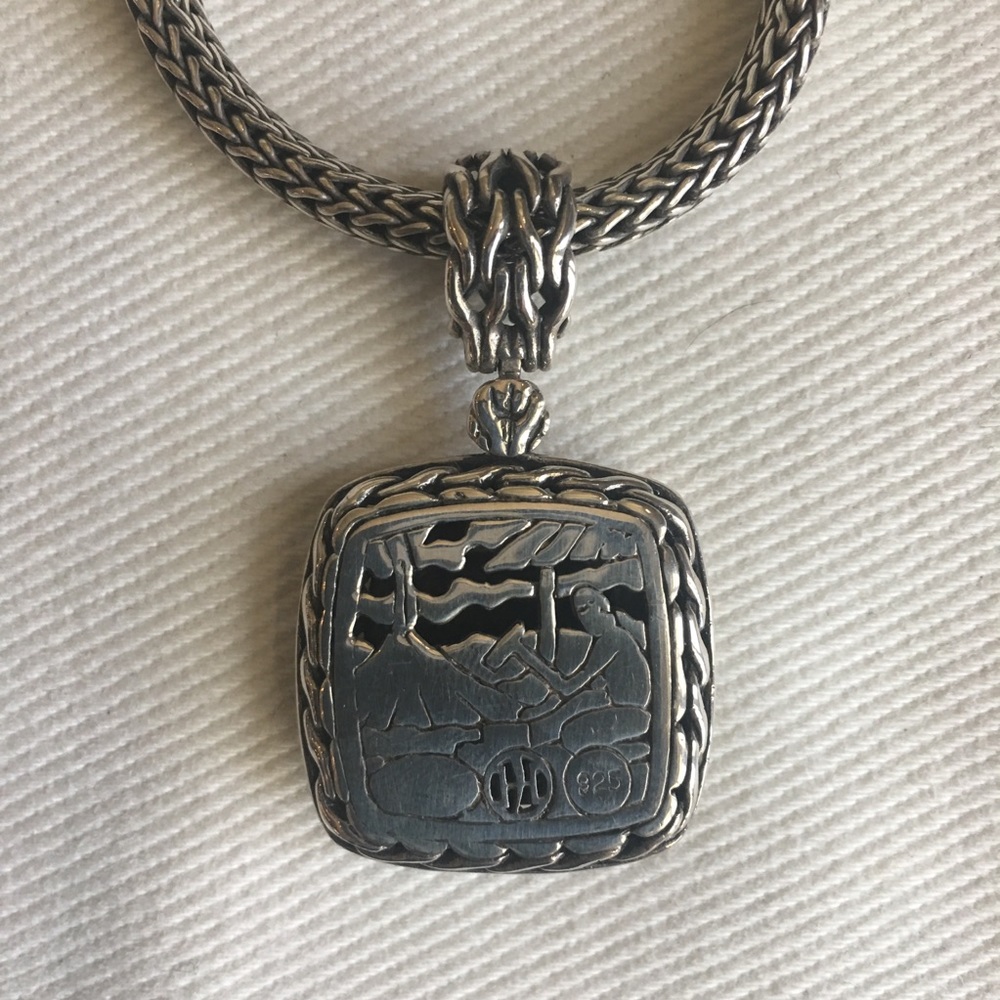 John Hardy silver necklace and pendant - Picture 3 of 3